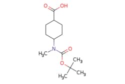 EMOLECULES INC&nbsp;1357354-55-2 | 4-(TERT-BUTOXYCARBONYL-METHYL-AMINO)-CYCLOHEXANECARBOXYLIC ACID | AstaTech | MFCD23726560 | 257.330 | C13H23NO4 | 95.000 | CN(C1CCC(CC1)C(O)=O)C(=O)OC(C)(C)C | 0.25g | 296384033