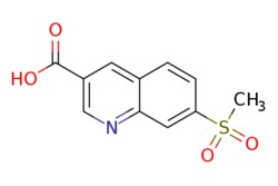 eMolecules​&nbsp;AstaTech / 7-(METHYLSULFONYL)QUINOLINE-3-CARBOXYLIC ACID / 0.1g / 296383197 / K10043 / 95.000 / 1956341-19-7 / MFCD29059321 / 251.260 / C11H9NO4S