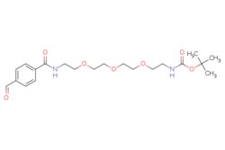 eMolecules​&nbsp;Broadpharm / Ald-Ph-PEG3-NH-Boc / 100mg / 266683164 / BP-22392 / 95.000 / 1807540-87-9 / MFCD28155199 / 424.494 / C21H32N2O7
