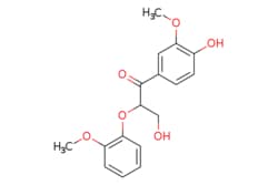 eMolecules​&nbsp;AstaTech / 3-HYDROXY-1-(4-HYDROXY-3-METHOXYPHENYL)-2-(2-METHOXYPHENOXY)PROPAN-1-ONE / 0.1g / 256640665 / 82929 / 95.000 / 22317-34-6 / MFCD23160693 / 318.325 / C17H18O6