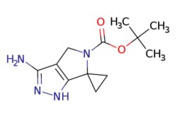 eMolecules​&nbsp;AstaTech / TERT-BUTYL 3-AMINO-1H-SPIRO[CYCLOPROPANE-16-PYRROLO[34-C]PYRAZOLE]-5(4H)-CARBOXYLATE / 0.25g / 200610564 / 52883 / 97.000 / 946497-95-6 / MFCD10566539 / 250.302 / C12H18N4O2
