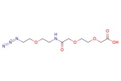 eMolecules​&nbsp;Broadpharm / 36-dioxa-octandioic diacid mono(azidoethyloxyethylamide) / 250mg / 137364412 / BP-20915 / 96.000 / 1393330-35-2 / MFCD22574793 / 290.276 / C10H18N4O6