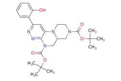 eMolecules​&nbsp;Synthonix / di-tert-butyl (R)-2-(2-hydroxyphenyl)-6a7910-tetrahydro-5H-pyrazino[1245]pyrazino[23-c]pyridazine-58(6H)-dicarboxylate / 25mg / 794076279 / AC80931 /  / 2755762-35-5 / [null] / 483.569 / C25H33N5O5