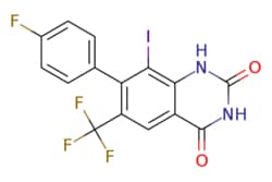 eMolecules​&nbsp;2655730-61-1 | 7-(4-fluorophenyl)-8-iodo-6-(trifluoromethyl)quinazoline-2,4(1H,3H)-dione | Synthonix450.131 | C15H7F4IN2O2 | 96.000 | Fc1ccc(cc1)-c1c(I)c2[nH]c(=O)[nH]c(=O)c2cc1C(F)(F)F | 100mg | 794076204