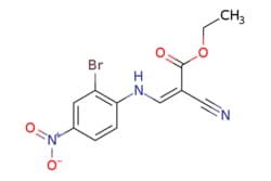 eMolecules​&nbsp;Synthonix / ethyl (2Z)-3-[(2-bromo-4-nitrophenyl)amino]-2-cyanoprop-2-enoate / 500mg / 794076110 / AC80876 /  / 915369-20-9 / [null] / 340.133 / C12H10BrN3O4