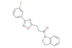 eMolecules​ Synthonix / 3-(3-(3-fluorophenyl)-124-oxadiazol-5-yl)-1-(indolin-1-yl)propan-1-one