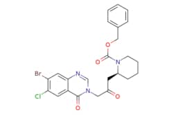 eMolecules​&nbsp;Synthonix / benzyl (S)-2-(3-(7-bromo-6-chloro-4-oxoquinazolin-3(4H)-yl)-2-oxopropyl)piperidine-1-carboxylate / 2mg / 794076038 / AC80854 /  / 1819989-13-3 / [null] / 532.820 / C24H23BrClN3O4