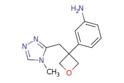 eMolecules​ Synthonix / 3-(3-((4-methyl-4H-124-triazol-3-yl)methyl)oxetan-3-yl)aniline