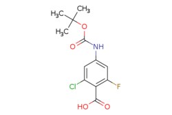 eMolecules​&nbsp;Synthonix / 4-[(tert-butoxy)carbonyl]amino-2-chloro-6-fluorobenzoic acid / 10mg / 794075932 / AC80819 /  / 2248271-56-7 / [null] / 289.690 / C12H13ClFNO4