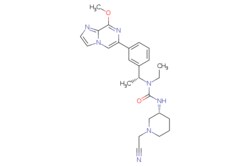 eMolecules​ Synthonix / 3-((R)-1-(cyanomethyl)piperidin-3-yl)-1-ethyl-1-((R)-1-(3-(8-methoxyimidazo[12-a]pyrazin-6-yl)phenyl)ethyl)urea