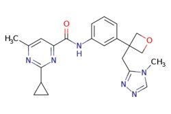 eMolecules​ Synthonix / 2-Cyclopropyl-6-methyl-N-[3-[3-[(4-methyl-4H-124-triazol-3-yl)methyl]-3-oxetanyl]phenyl]-4-pyrimidinecarboxamide