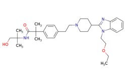 eMolecules​ Synthonix / 2-[4-(2-4-[1-(2-ethoxyethyl)-13-benzodiazol-2-yl]piperidin-1-ylethyl)phenyl]-N-(1-hydroxy-2-methylpropan-2-yl)-2-methylpropanamide