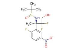 eMolecules​&nbsp;Synthonix / [S(R)]-N-[(1R)-22-Difluoro-1-(2-fluoro-5-nitrophenyl)-3-hydroxy-1-methylpropyl]-2-methyl-2-propanesulfinamide / 100mg / 786491005 / AC80056 /  / 1075231-03-6 / [null] / 368.370 / C14H19F3N2O4S