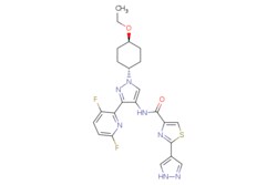 eMolecules​ Synthonix / N-(3-(36-Difluoropyridin-2-yl)-1-(trans-4-ethoxycyclohexyl)-1H-pyrazol-4-yl)-2-(1H-pyrazol-4-yl)thiazole-4-carboxamide.