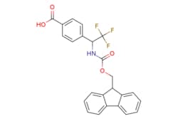 eMolecules​&nbsp;JW PharmLab LLC / 4-[1-(9H-Fluoren-9-ylmethoxycarbonylamino)-222-trifluoro-ethyl]-benzoic acid / 500mg / 784540600 / 15R1169 / 96.000 / 2137931-72-5 / [null] / 441.406 / C24H18F3NO4