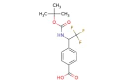 eMolecules​&nbsp;JW PharmLab LLC / 4-(1-tert-Butoxycarbonylamino-222-trifluoro-ethyl)-benzoic acid / 500mg / 784540597 / 15R1168 / 96.000 / 2137870-36-9 / [null] / 319.280 / C14H16F3NO4