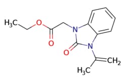 eMolecules​&nbsp;Synthonix / ethyl 2-[2-oxo-3-(prop-1-en-2-yl)-13-benzodiazol-1-yl]acetate / 500mg / 779537299 / AC78322 /  / 287730-13-6 / [null] / 260.293 / C14H16N2O3