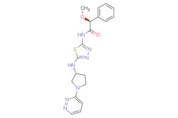 eMolecules​ Synthonix / (2S)-2-methoxy-2-phenyl-N-(5-[(3R)-1-(pyridazin-3-yl)pyrrolidin-3-yl]amino-134-thiadiazol-2-yl)acetamide