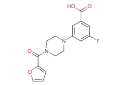 eMolecules​&nbsp;Synthonix / 3-fluoro-5-4-[(furan-2-yl)carbonyl]piperazin-1-ylbenzoic acid / 10mg / 779536904 / AC77990 /  / 1789448-14-1 / [null] / 318.304 / C16H15FN2O4