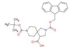 eMolecules​&nbsp;AstaTech / 2-(((9H-FLUOREN-9-YL)METHOXY)CARBONYL)-8-(TERT-BUTOXYCARBONYL)-28-DIAZASPIRO[4.5]DECANE-4-CARBOXYLIC ACID / 0.1g / 771350222 / W14078 / 95.000 / 2171890-12-1 / MFCD28390327 / 506.599 / C29H34N2O6