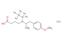 eMolecules​&nbsp;Medchem Express / Mebeverine acid-d5 (hydrochloride) / 1mg / 761506245 / HY-12769S1 /  /  / [null] / 320.870 / C16H26ClNO3