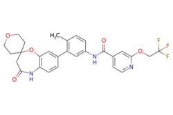 eMolecules​&nbsp;JW PharmLab LLC / 8-(2-Methyl-5-(2-(222-trifluoroethoxy)-isonicotinamido)-phenyl)-2356-tetrahydro-spiro[15-benzoxazepine-2(3H)4-[4H]pyran]-4(5H)-one / 1mg / 746318900 / 99R0069 / 96.000 / 2695506-95-5 / [null] / 541.527 / C28H26F3N3O5
