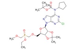 eMolecules​ JW PharmLab LLC / 6-Chloro-N-cyclopentyl-N-Boc-1-[5-O-(O-methyl-O-ethyl-phosphonomethyl)-23-O-(1-methylethylidene)--D-ribofuranosyl]-1H-pyrazolo[34-d]pyrimidin-4-amine
