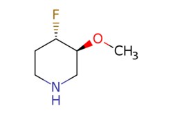 eMolecules​&nbsp;JW PharmLab LLC / (3S4S)-4-Fluoro-3-methoxy-piperidine / 250mg / 722712495 / 60R2067 / 98.000 /  / [null] / 133.166 / C6H12FNO