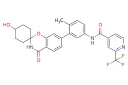 eMolecules​ JW PharmLab LLC / N-[4-Methyl-3-(4-hydroxy-4-oxospiro[2H-13-benzoxazine-21-cyclohexan]-7(3H)-yl)phenyl]-2-(trifluoromethyl)-4-pyridinecarboxamide
