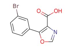 eMolecules​&nbsp;JW PharmLab LLC / 5-(3-Bromo-phenyl)-oxazole-4-carboxylic acid / 250mg / 718378848 / 56R0747 / 96.000 / 1250226-93-7 / MFCD07376210 / 268.066 / C10H6BrNO3