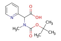 eMolecules​&nbsp;1888618-38-9 | (tert-Butoxycarbonyl-methyl-amino)-pyridin-2-yl-acetic acid | J&W PharmLab LLC266.297 | C13H18N2O4 | 96.000 | CN(C(C(O)=O)c1ccccn1)C(=O)OC(C)(C)C | 1g | 718378482