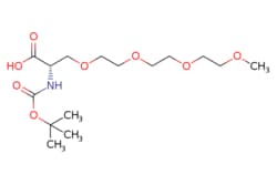 eMolecules​&nbsp;N-Boc-Methoxy-tris(ethylenoxy)-L-alanin | Broadpharm |351.396 | C15H29NO8 | 98.000 | COCCOCCOCCOC[C@H](NC(=O)OC(C)(C)C)C(O)=O | 250mg | 718091671