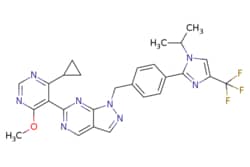 eMolecules​&nbsp;Medchem Express / KSQ-4279 / 5mg / 713706804 / HY-145471 /  / 2446480-97-1 / [null] / 534.547 / C27H25F3N8O