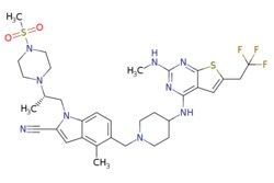 eMolecules​&nbsp;2134675-36-6 | Medchem Express |  Ziftomenib |  5mg | 713706154 | HY-132001 | 717.88 |  C33H42F3N9O2S2