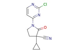 eMolecules​&nbsp;JW PharmLab LLC / 1-(2-Chloro-pyrimidin-4-yl)-3-cyclopropyl-2-oxo-pyrrolidine-3-carbonitrile / 25mg / 713382006 / 70R0674 / 96.000 / 1462287-30-4 / [null] / 262.700 / C12H11ClN4O