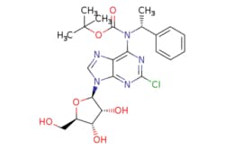 eMolecules​&nbsp;JW PharmLab LLC / N-Boc-2-chloro-N-[(1R)-1-phenylethyl]-adenosine / 5mg / 713381802 / 61R0006 / 96.000 / 2803408-73-1 / [null] / 505.960 / C23H28ClN5O6