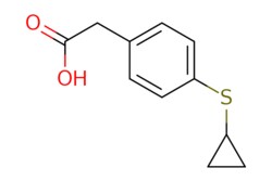eMolecules​&nbsp;JW PharmLab LLC / (4-Cyclopropylsulfanyl-phenyl)-acetic acid / 1g / 705852583 / 05R1221 / 96.000 / 868614-27-1 / MFCD20484983 / 208.280 / C11H12O2S