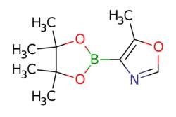 eMolecules​&nbsp;JW PharmLab LLC / 5-Methyl-4-(4455-tetramethyl-[132]dioxaborolan-2-yl)-oxazole / 250mg / 705609060 / 32R0366P / 96.000 / 2885995-25-3 / [null] / 209.050 / C10H16BNO3