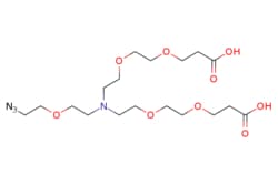 eMolecules​ Broadpharm / N-(Azido-PEG1)-N-bis(PEG2-acid) HCl salt / 100mg