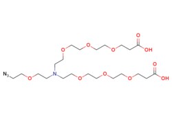 eMolecules​&nbsp;Broadpharm / N-(Azido-PEG1)-N-bis(PEG3-acid) HCl salt / 100mg / 704981177 / BP-27949 / 98.000 /  / [null] / 538.595 / C22H42N4O11