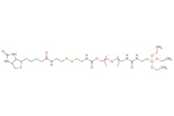 eMolecules​&nbsp;Broadpharm / Biotin-S-S-PEG-silane MW 2000 / 50mg / 704981148 / BP-27923 / 90.000 /  / [null] / 743.040 / C28H54N6O9S3Si
