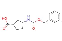 eMolecules​&nbsp;JW PharmLab LLC / (1S3R)-3-Benzyloxycarbonylamino-cyclopentanecarboxylic acid / 500mg / 699865733 / 15R0972 / 97.000 / 1380486-21-4 / [null] / 263.293 / C14H17NO4