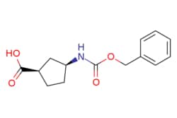 eMolecules​&nbsp;JW PharmLab LLC / (1R3S)-3-Benzyloxycarbonylamino-cyclopentanecarboxylic acid / 500mg / 699865730 / 15R0971 / 97.000 / 196870-66-3 / [null] / 263.293 / C14H17NO4