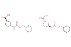 eMolecules​&nbsp;JW PharmLab LLC / trans-3-Benzyloxycarbonylamino-cyclopentanecarboxylic acid / 1g / 699865722 / 15R0969 / 97.000 /  / [null] / 526.586 / C28H34N2O8