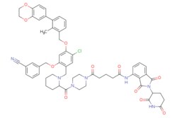 eMolecules​&nbsp;Medchem Express / PROTAC PD-1/PD-L1 degrader-1 / 5mg / 686240396 / HY-131183 /  / 2447066-37-5 / [null] / 1076.600 / C59H58ClN7O11