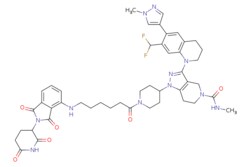 eMolecules​&nbsp;2484739-48-0 | Medchem Express |  PROTAC CBP/P300 Degrader-1 | 5mg | 673358930 |  HY-138536 | 893.998 |  C46H53F2N11O6