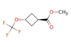 eMolecules​&nbsp;2377085-23-7 | trans-3-Trifluoromethoxy-cyclobutanecarboxylic acid methyl ester | J&W PharmLab LLC198.141 | C7H9F3O3 | 95.000 | COC(=O)[C@H]1C[C@@H](C1)OC(F)(F)F | 250mg | 665625774