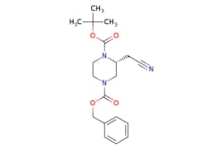 eMolecules​&nbsp;AstaTech / 4-BENZYL 1-(TERT-BUTYL) (R)-2-(CYANOMETHYL)PIPERAZINE-14-DICARBOXYLATE / 0.25g / 648576253 / AT29637 / 95.000 / 2740593-26-2 / [null] / 359.426 / C19H25N3O4