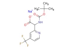 eMolecules​&nbsp;AstaTech / SODIUM 2-((TERT-BUTOXYCARBONYL)AMINO)-2-(4-(TRIFLUOROMETHYL)PYRIDIN-2-YL)ACETATE / 0.25g / 626425812 / AT28513 / 95.000 / 2740657-33-2 / [null] / 342.250 / C13H14F3N2NaO4