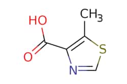 eMolecules​&nbsp;JW PharmLab LLC / 5-Methyl-thiazole-4-carboxylic acid / 25g / 586133737 / 90R0157 / 96.000 / 120237-76-5 / MFCD06738813 / 143.160 / C5H5NO2S